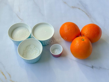 Апельсиновое мороженое с апельсинами