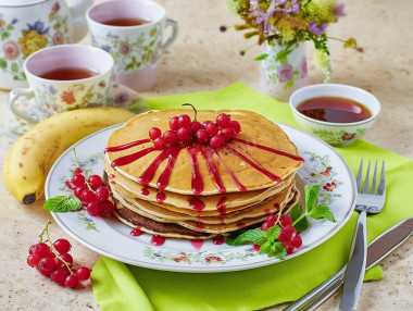 Банановые панкейки