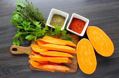 Батат в аэрогриле