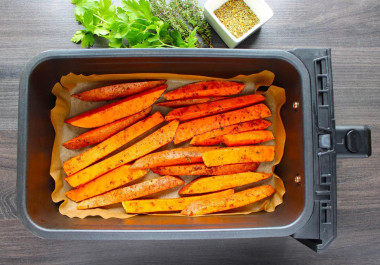 Батат в аэрогриле