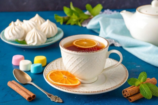 Чай с апельсином
