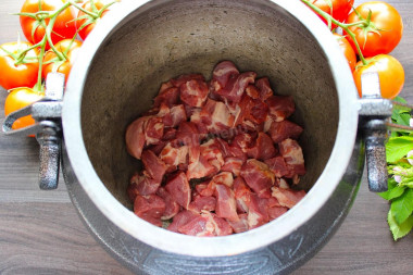 Картошка с мясом в афганском казане