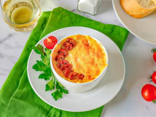 Классический жульен с курицей и шампиньонами