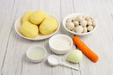 Котлеты постные картофельные на сковороде