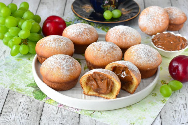 Маффины с вареной сгущенкой