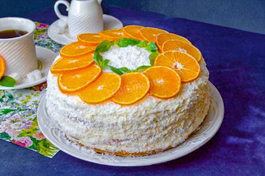 Мандариновый торт