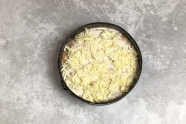 Насыпной пирог с яблоками