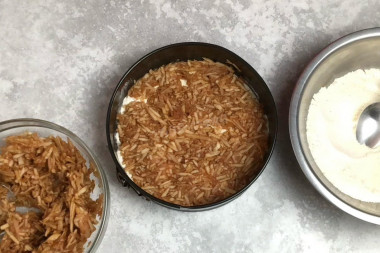 Насыпной пирог с яблоками