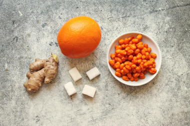 Облепиховый чай с имбирем