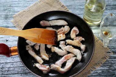 Острое мясо с овощами