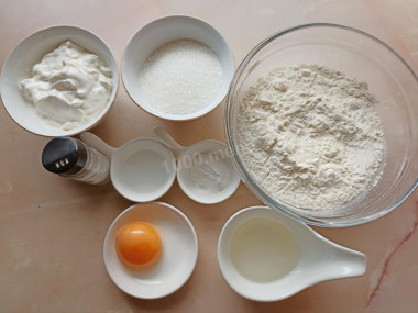 Печенье на сметане на сковороде