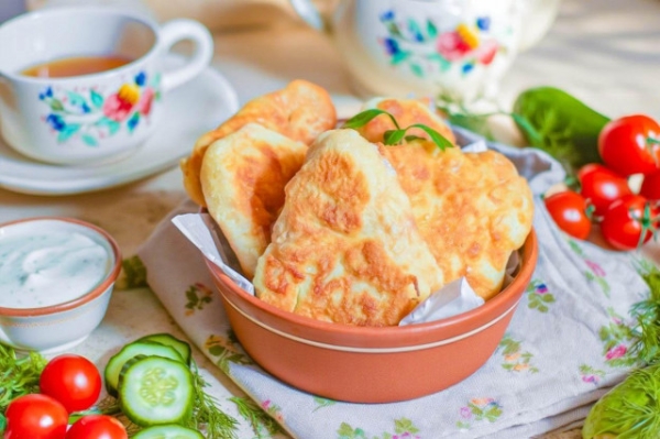 Пирожки на кефире жареные на сковороде