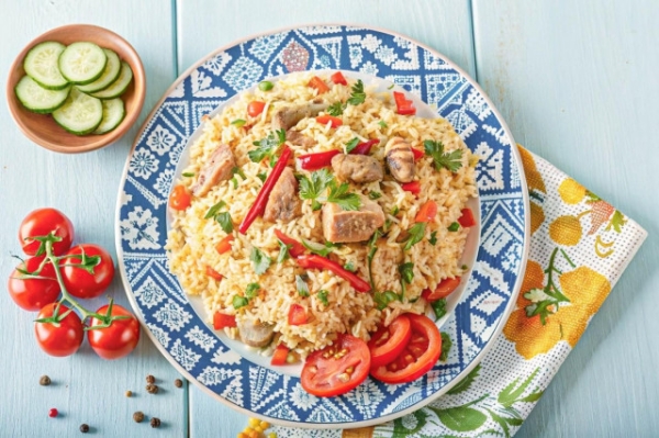 Плов со свининой в мультиварке