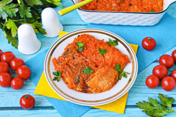 Рыба жареная под маринадом