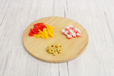 Салат фасоль крабовые палочки яйца