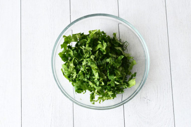 Салат капуста с соевым соусом