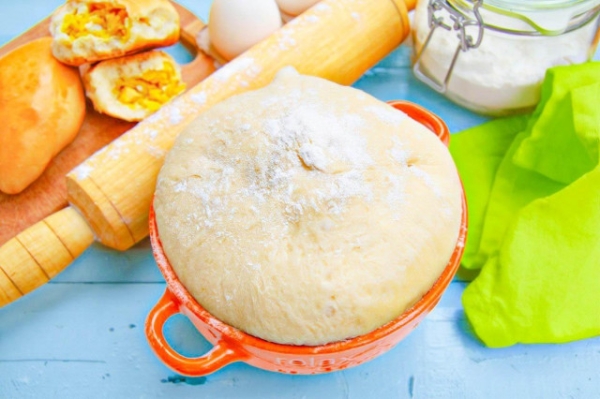 Тесто на сухом молоке на пирожки