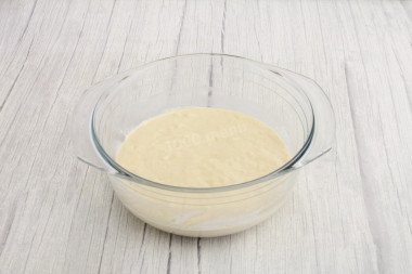 Заливной пирог с курицей и грибами