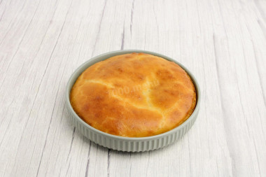 Заливной пирог с курицей и грибами