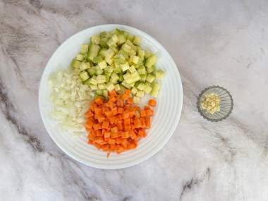 Булгур с кабачками