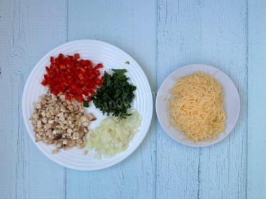 Фаршированные шампиньоны в аэрогриле