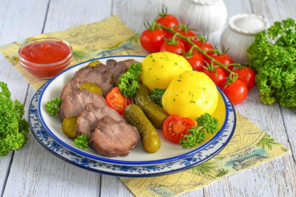 Язык в аэрогриле