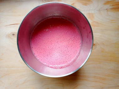 Клюквенный мусс с манной крупой