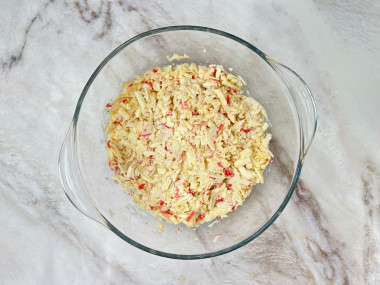 Котлеты из крабовых палочек с сыром