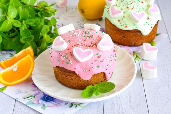 Кулич пасхальный с желатином