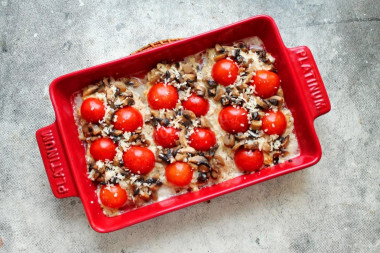 Куриные отбивные с грибами в духовке