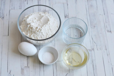 Лепешка без начинки на сковороде