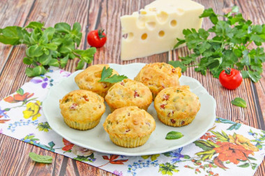 Маффины с ветчиной и сыром