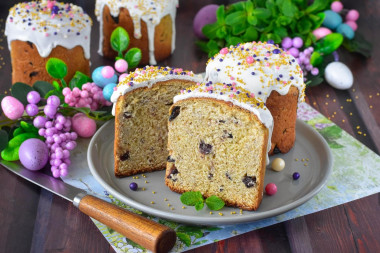 Пасхальный кулич на сухом молоке