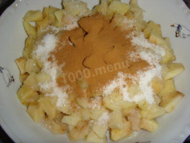 Постный яблочный штрудель