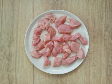 Рагу с курицей и баклажанами