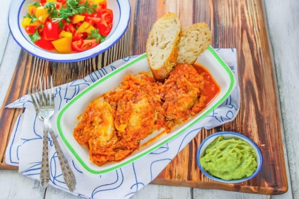 Рыба под маринадом в духовке