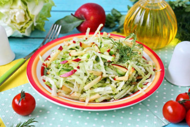 Салат с редькой и яблоком