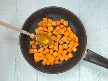 Сладкие кусочки тыквы