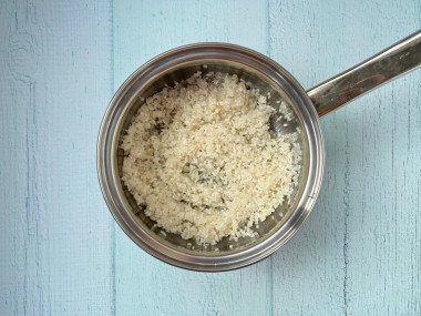 Сливочный рис на сковороде