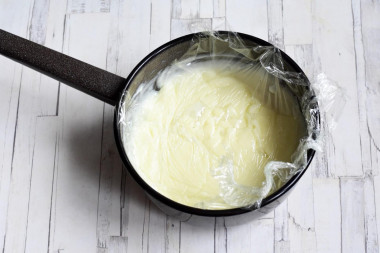 Заварной крем с вишней