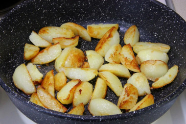 Маслята жареные с картошкой