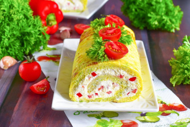 Рулет из кабачков в духовке