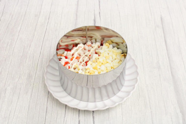 Салат крабовые палочки сыр морковь