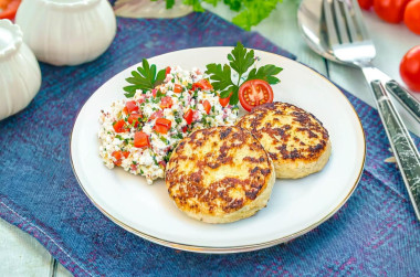 Бифштекс из фарша свинины на сковороде