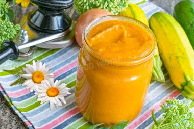 Кабачковая икра с майонезом через мясорубку