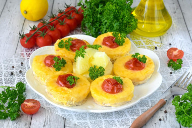 Курица под ананасом и сыром в духовке