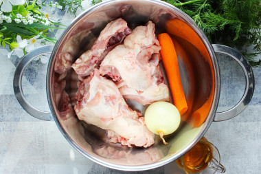 Куриный суп со звездочками