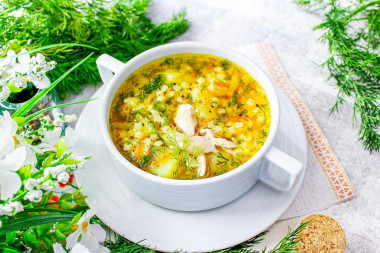 Куриный суп со звездочками