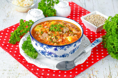 Щи уральские из квашеной капусты