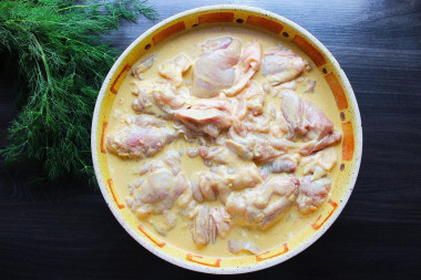 Сочный шашлык из курицы на мангале
